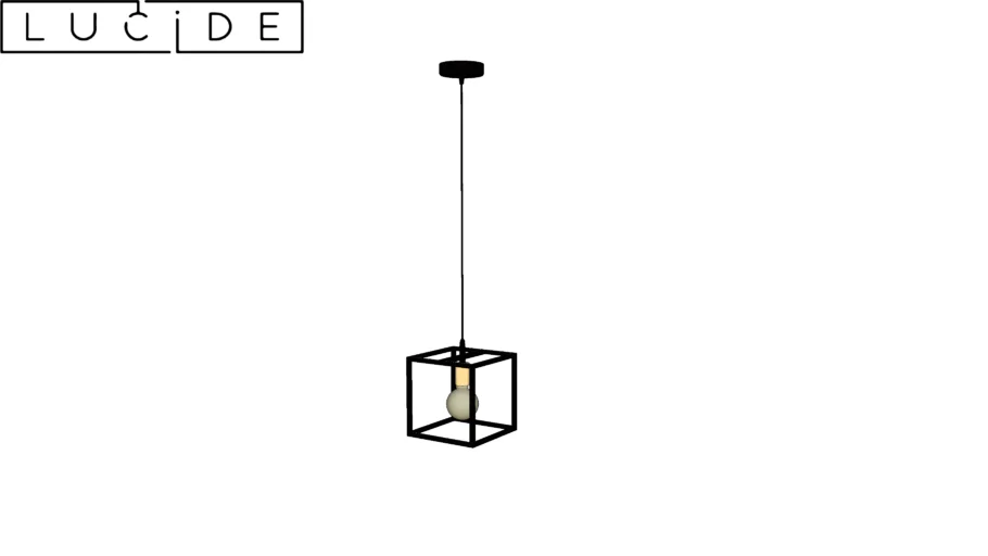 Lucide RUBEN - Pendant light - 1xE27 - Black