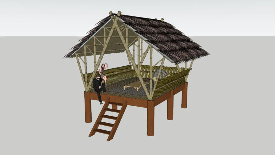 chòi nghỉ - log cabin