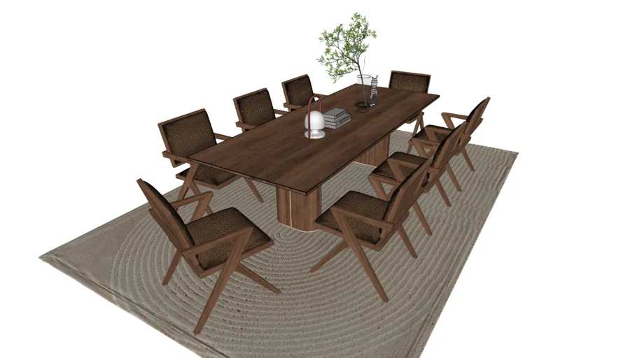 WOODEN DINING TABLE WITH CHAIR