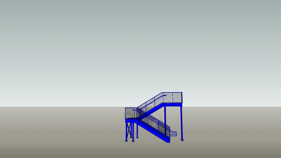Steel Warehouse Staircase