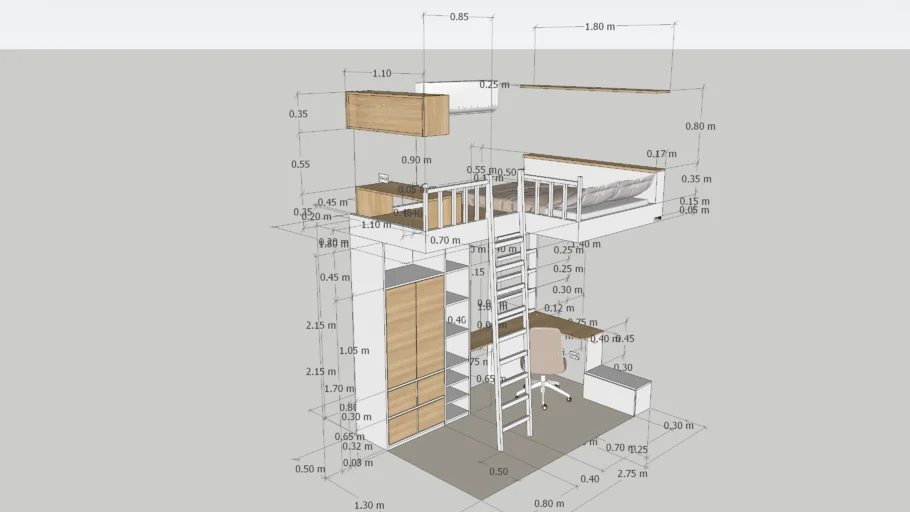 THE CASTILLOs - LOFT BED