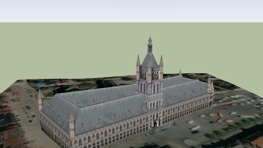 La Halle aux draps (Lakenhalle van Ieper)  Ypres