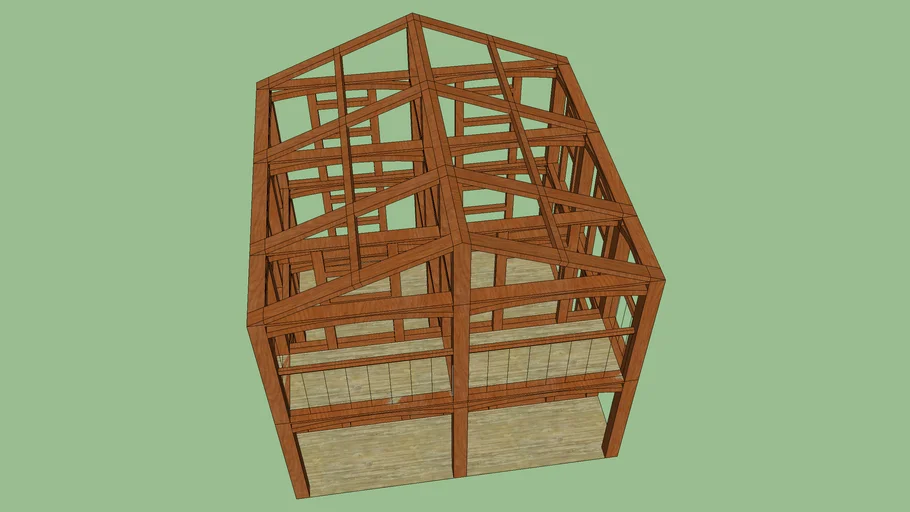 two floor house structure | 3D Warehouse