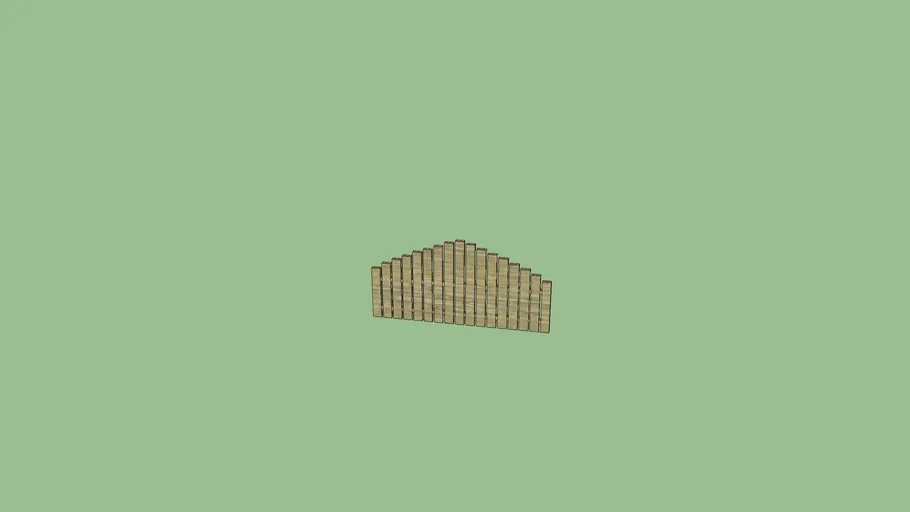 Wooden fence
