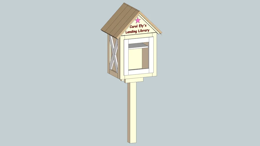 Mini Lending Library | 3D Warehouse