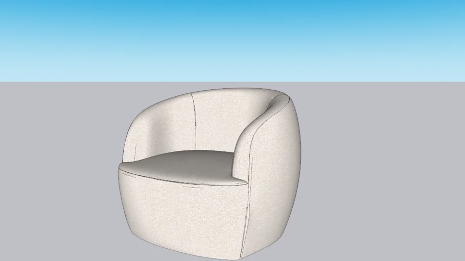 GWYNETH IVORY BOUCLE CHAIR CB2