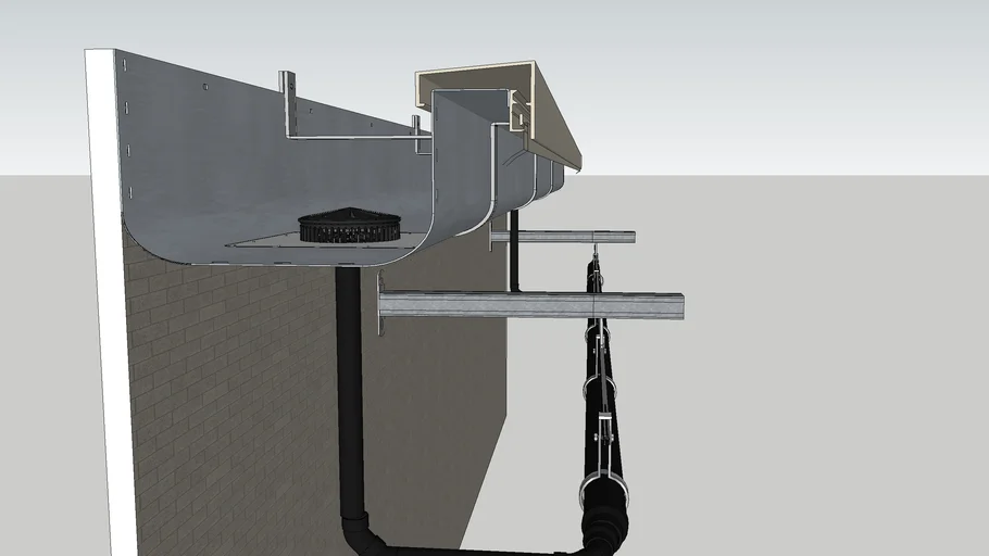 Geberit Pluvia. External Gutter system