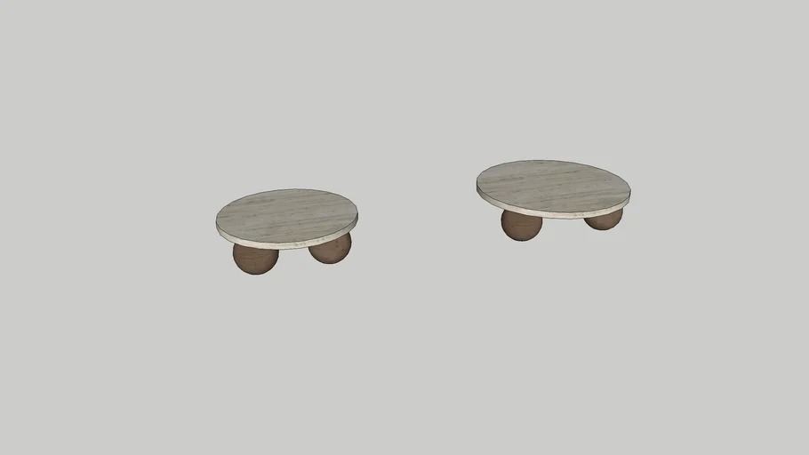 Sphere round sofa table