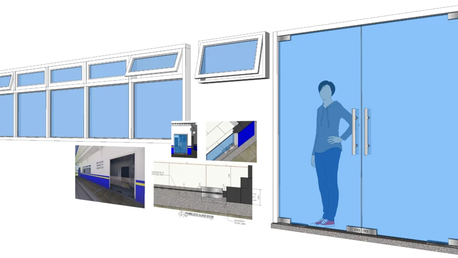 FRAMELESS GLASS DOOR & AWNING WINDOWS, PATCH FITTINGS
