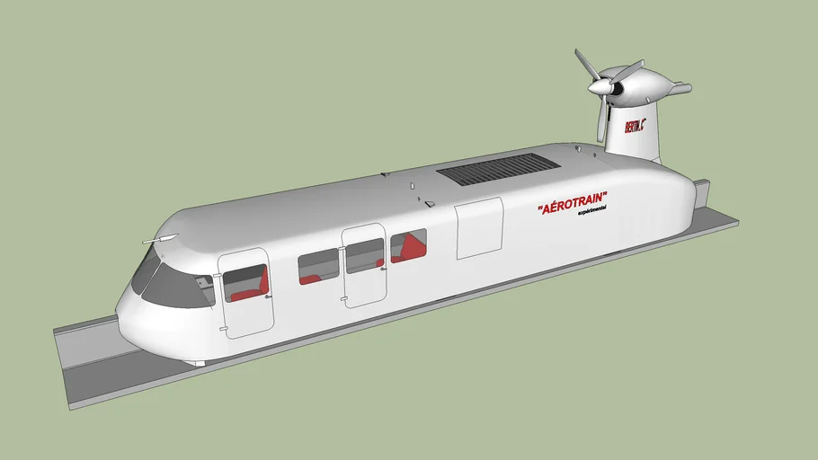 Aérotrain expérimental 01 - Jean Bertin 1965