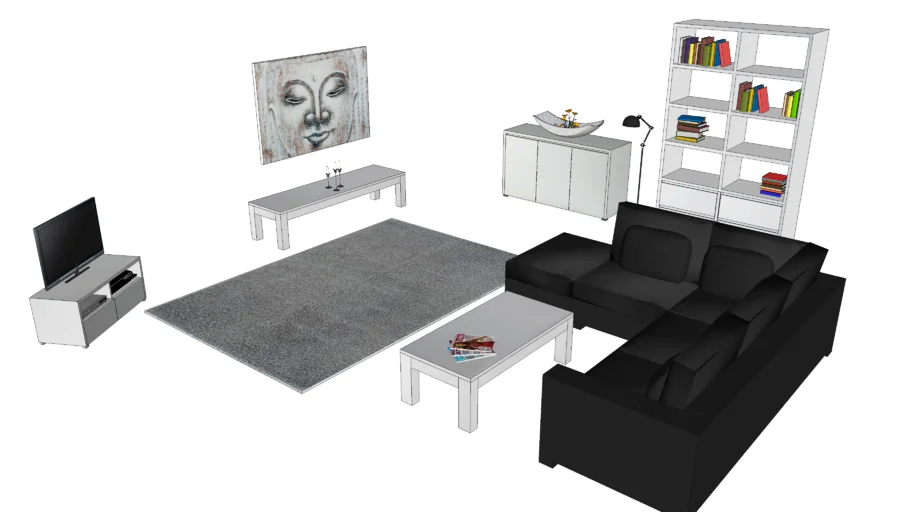 Pure, le salon contemporain maisons du monde