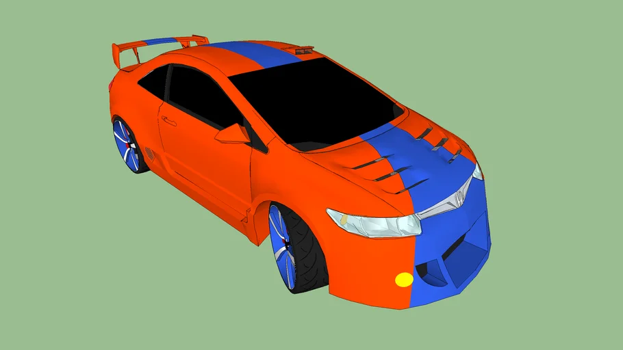 Tuned Honda Civic coupé 2009
