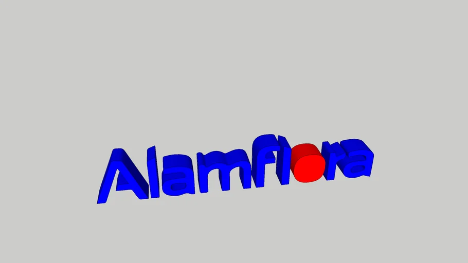 Alam Flora Logo 3D