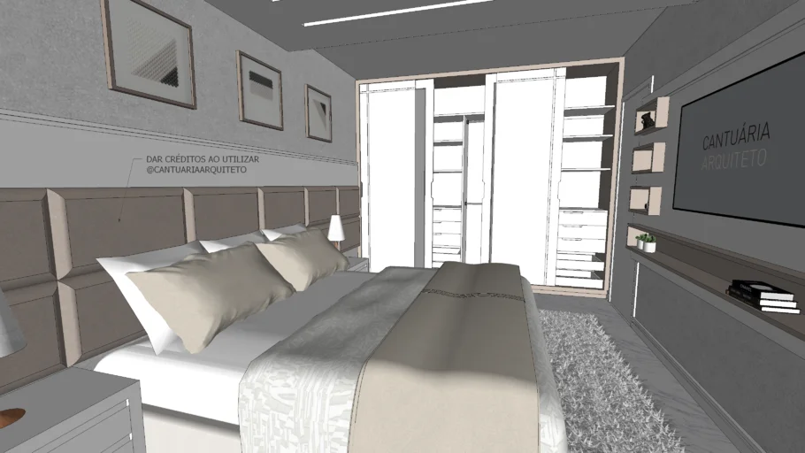 QUARTO SUÍTE CASAL  J.T. 01 by @CantuariaArquiteto