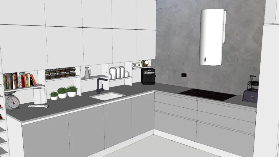Cucina Stosa angolare completa di ogni rifinitura