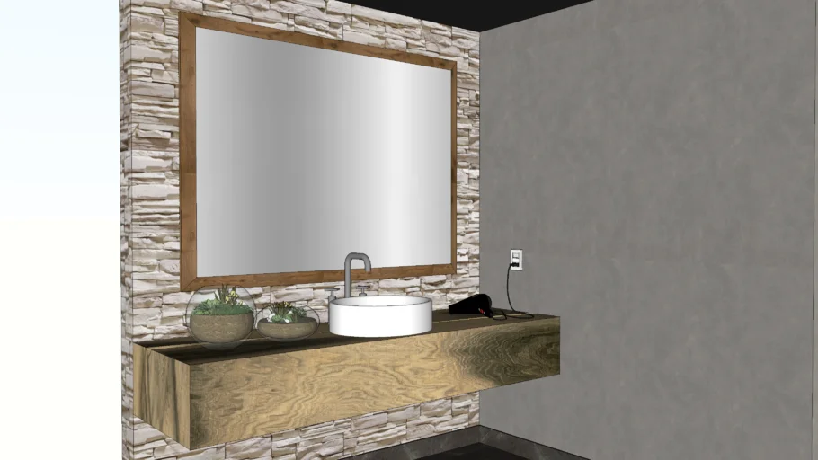 Rustic Bathroom Sink Table