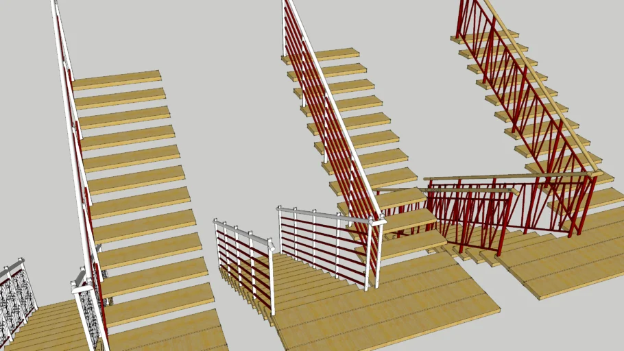 Wooden Stair & Railing