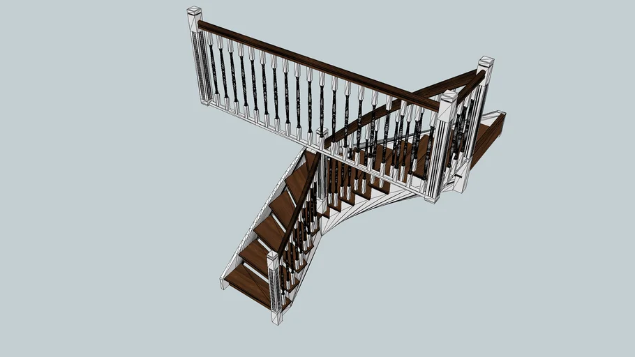 L-shaped staicase