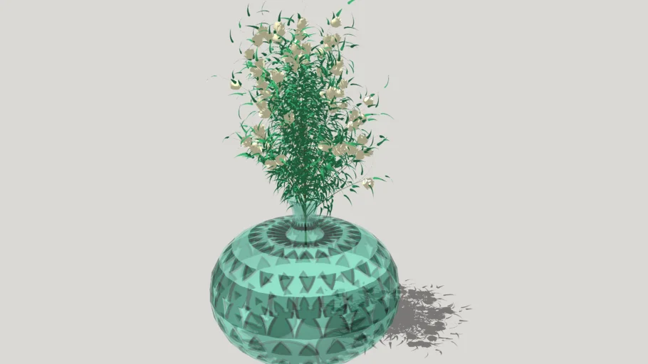 O` Green Vase