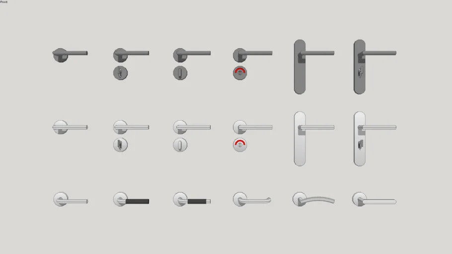 door handle, interior door, handle
