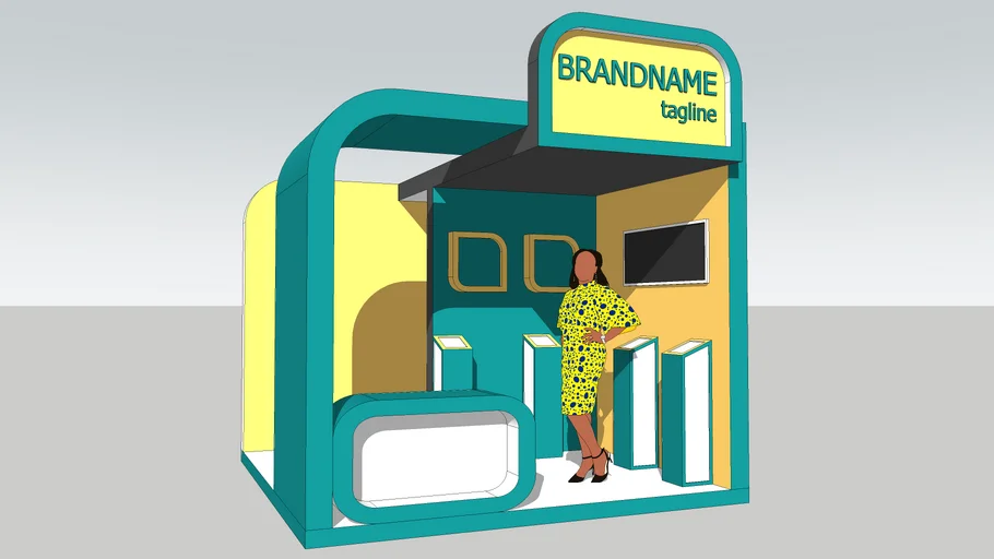 Simple Booth Design 3x3 | 3D Warehouse