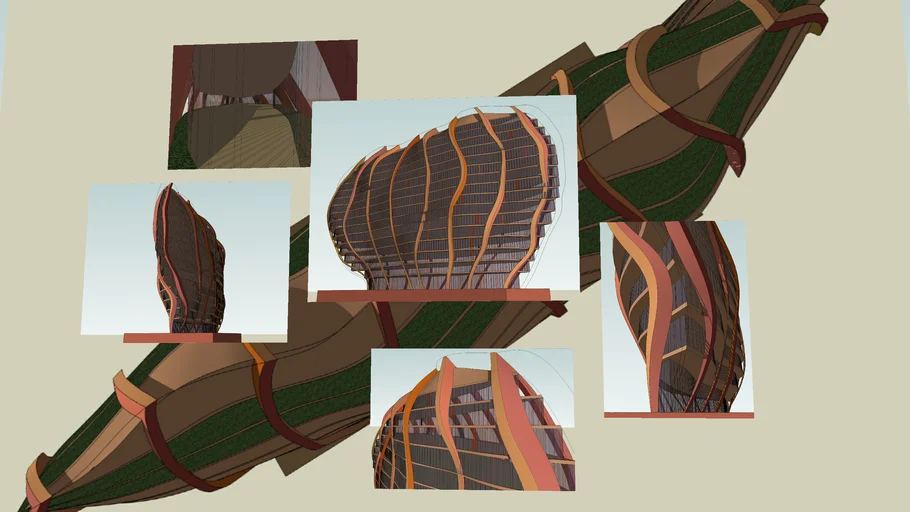 Mushroom Building V2 (with ectoskeleton)