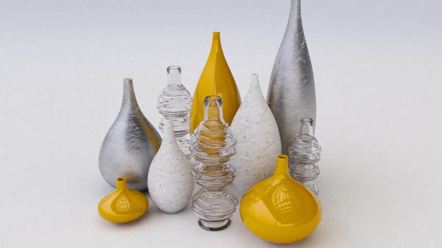 vasos decorativos para V_ray 3.6