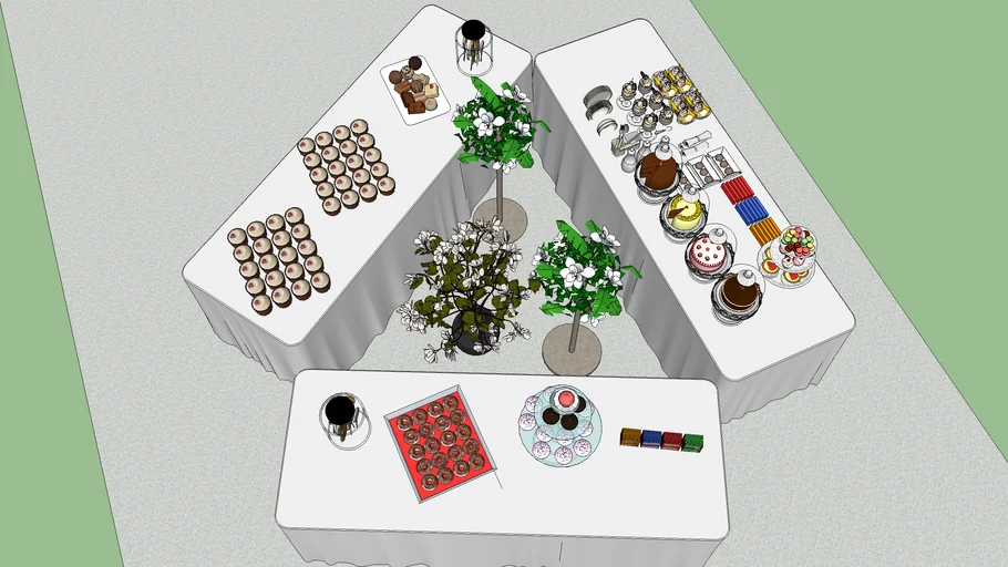 Mesa de snacks