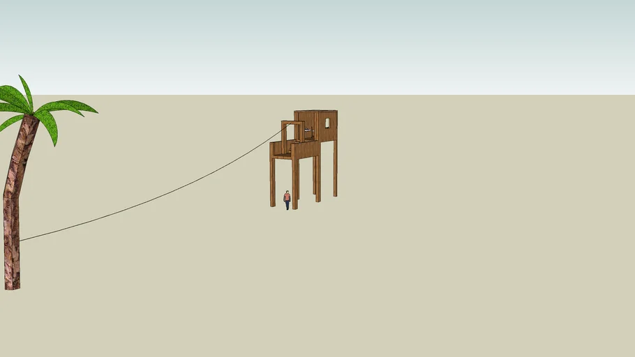Treehouse With Zipline