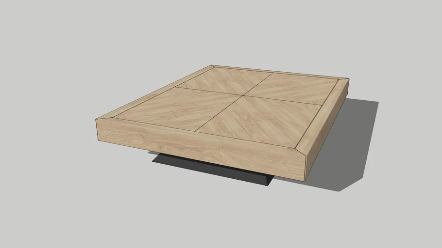 Raw Wood Coffee Table