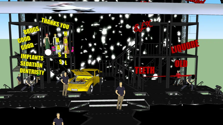 Lady Gaga The Monster Ball Tour Stage Real Scale 