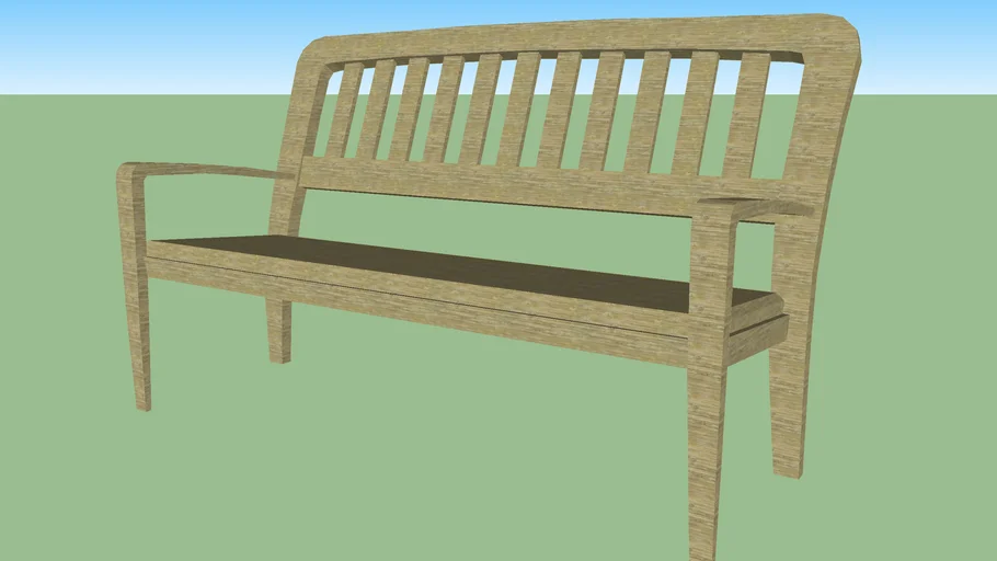 Wooden bench