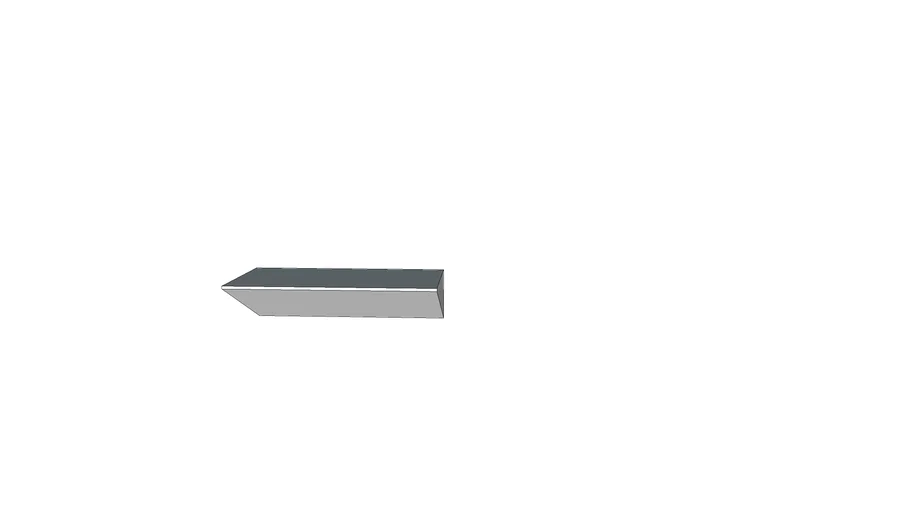 West Elm White Wedge Shelf (36")