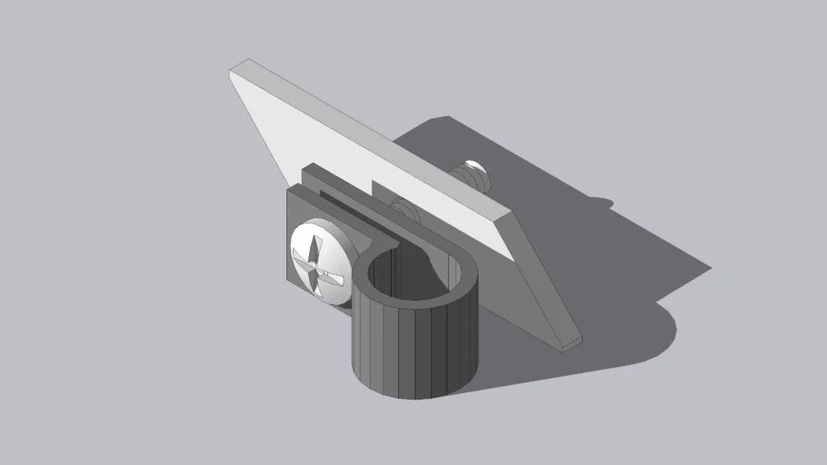 Slat wall loop hold mount