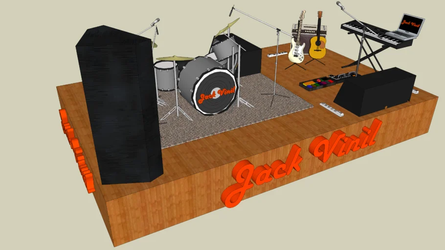 Mapa de palco / Stage Set Jack Vinil