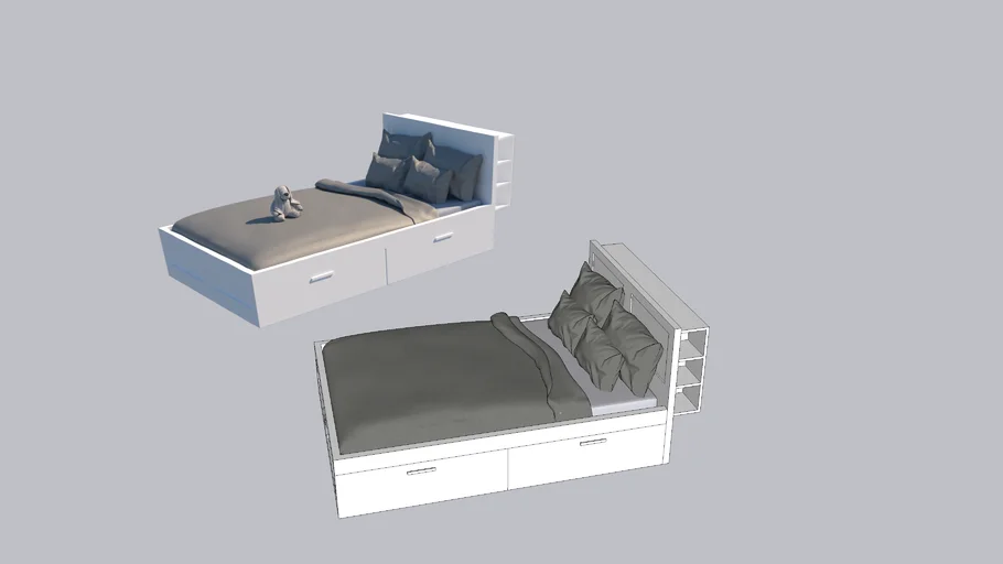 Lit Brimnes Ikea Vray Ready