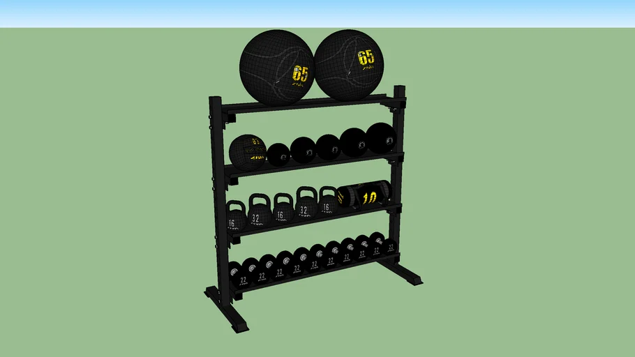 Ziva fitness XP Performance 4 tier stroage