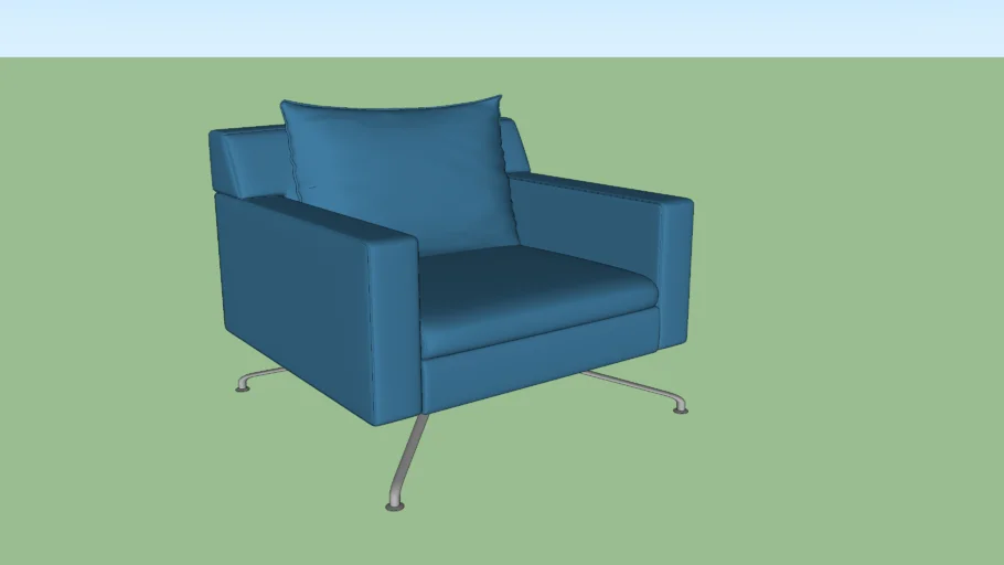 poltrona com base 4 patas