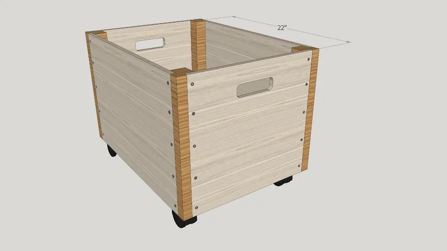 Storage box from plywood
