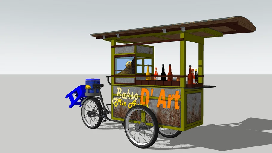 Gerobak bakso gowess