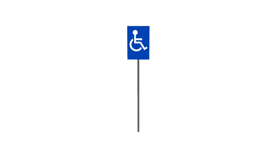 Disabled Sign - Detailed | 3D Warehouse