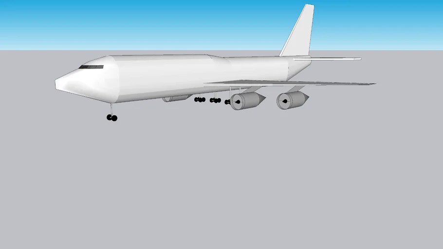 Boeing 747-400 Prototype by paint 3D company