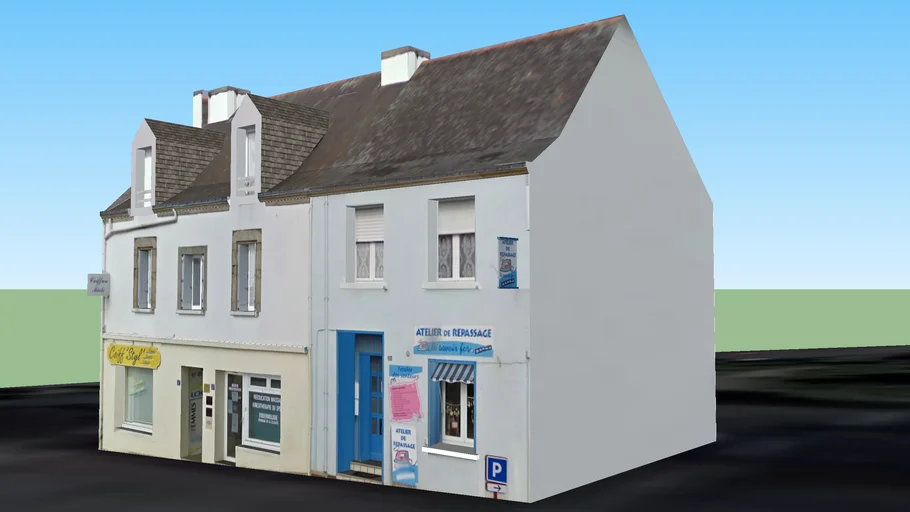 Commerces de la place du marché | 3D Warehouse