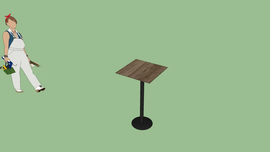 Mesa Alta Goa 70x70