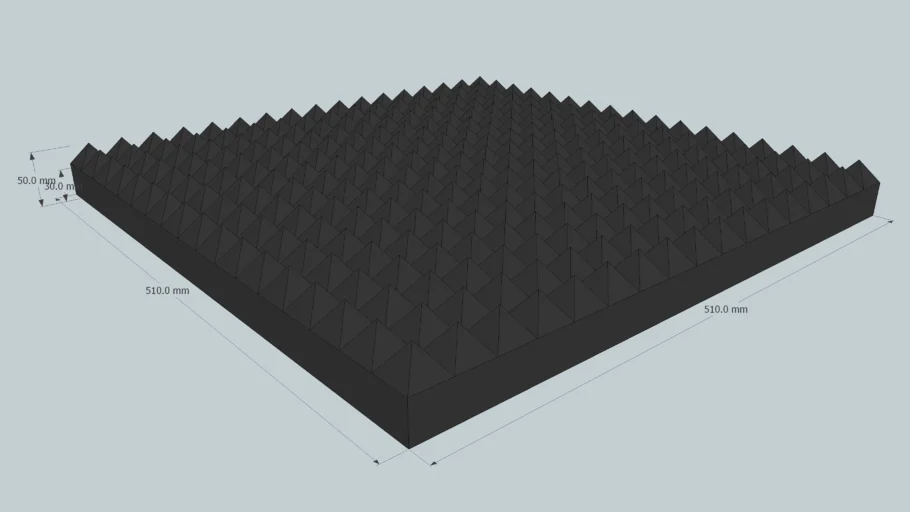 Acoustical foam panel