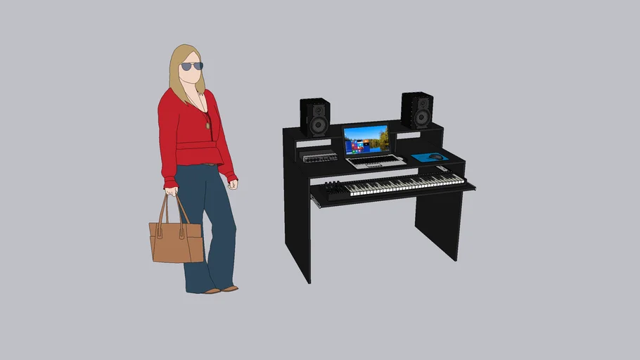Studio Table | 3D Warehouse