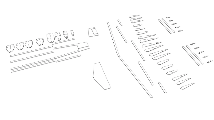 model aircraft parts
