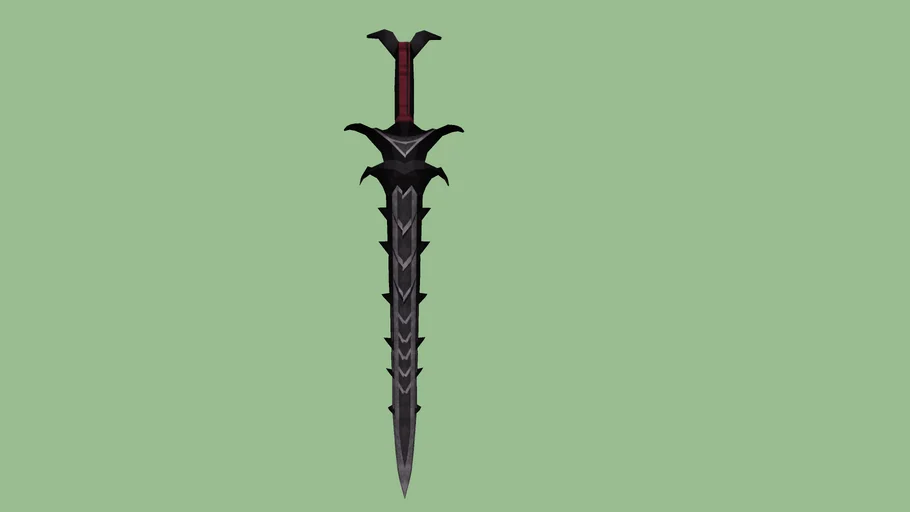 black 2h sword - The RunEscape (converted by Hakan)