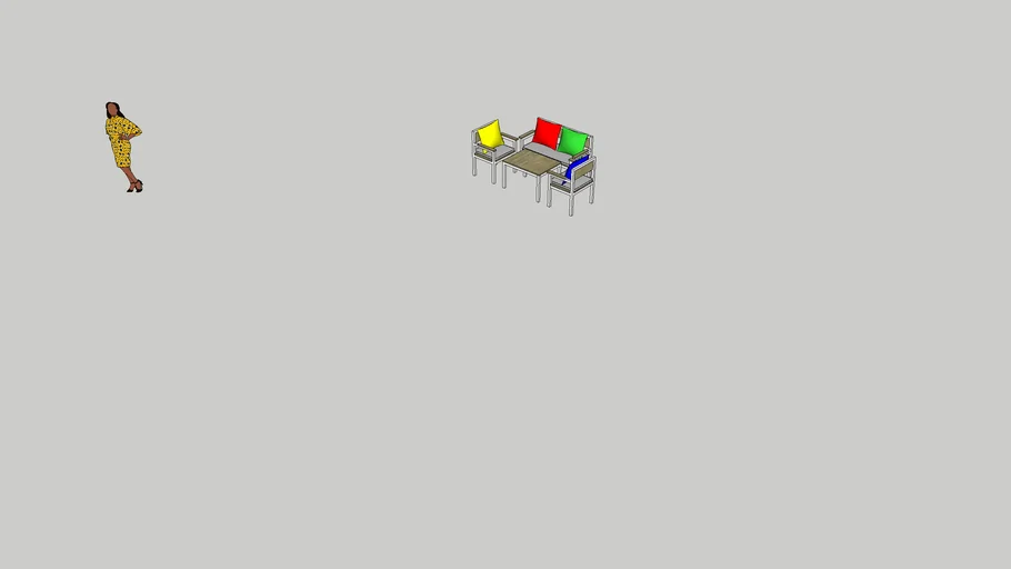 Kursi dan meja taman outdoor / Chairs table outdoor