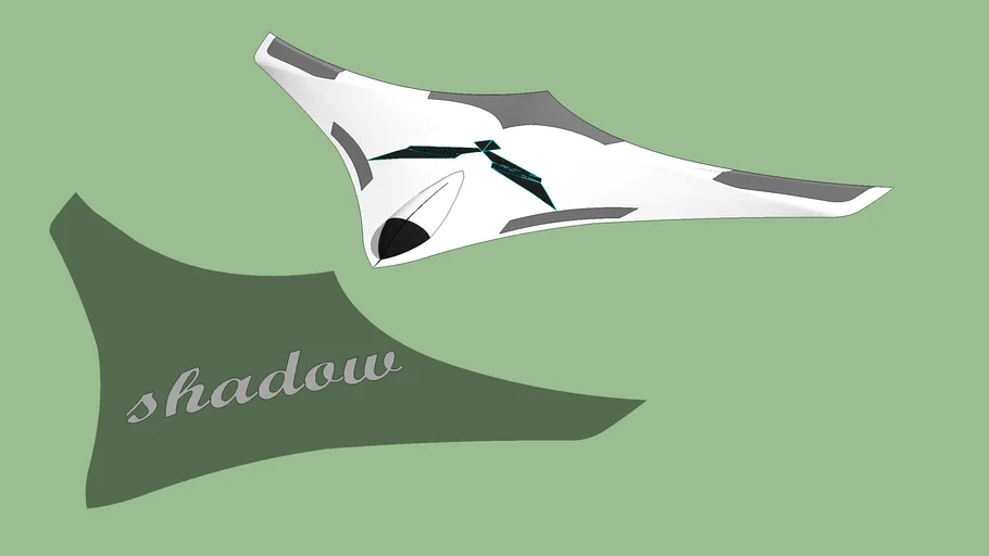 war plane shadow